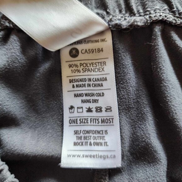 Sweetlegs solid gray O/S leggings - Picture 6 of 10